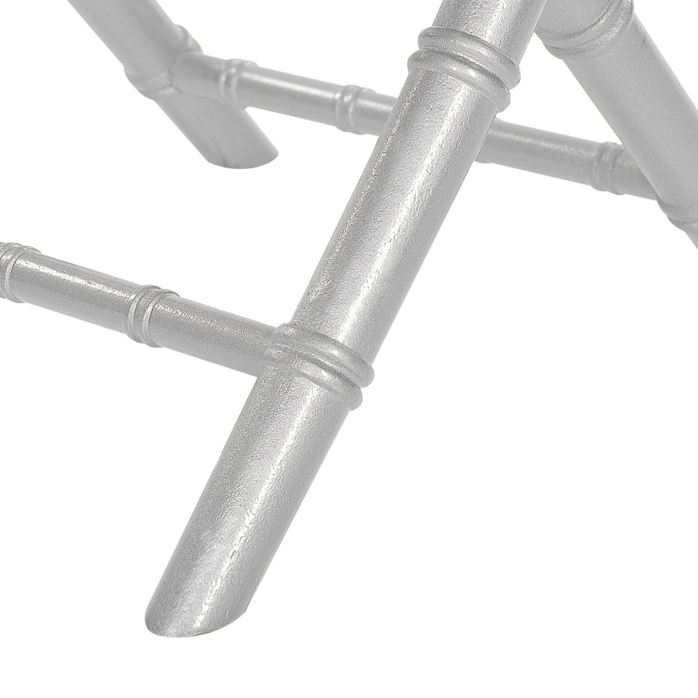 Set di 4 Sedie Pieghevoli Sedie Sala da Pranzo in Legno di Faggio Argento Stile Contemporaneo