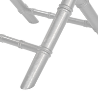 Set di 4 Sedie Pieghevoli Sedie Sala da Pranzo in Legno di Faggio Argento Stile Contemporaneo