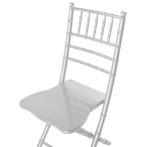 Set di 4 Sedie Pieghevoli Sedie Sala da Pranzo in Legno di Faggio Argento Stile Contemporaneo