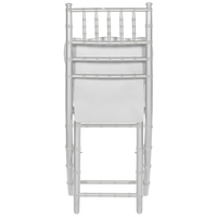 Set di 4 Sedie Pieghevoli Sedie Sala da Pranzo in Legno di Faggio Argento Stile Contemporaneo