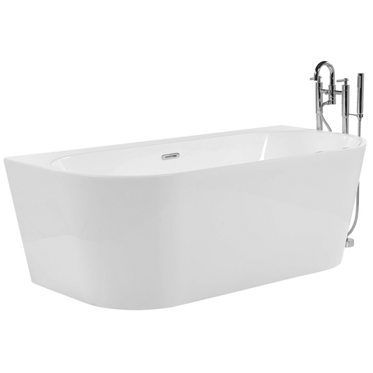 Vasca Da Bagno Bianca Sanitaria Acrilico Ovale Singola 170 x 80 cm
