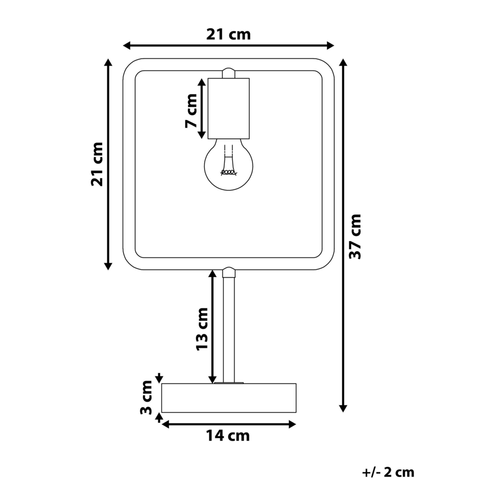 Lampada da Tavolo in Metallo Colore Rame Struttura in Cemento Industriale