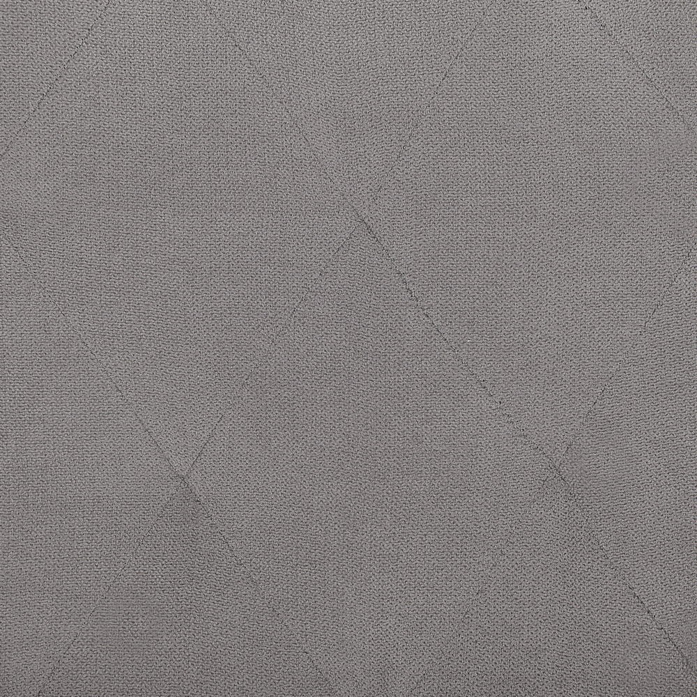 Sedia a Dondolo in Tessuto Grigio Chiaro Solido in Legno Pattini Classici