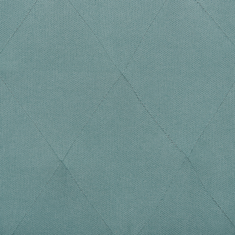 Sedia A Dondolo In Tessuto Verde Menta Pattini In Legno Massello Classico