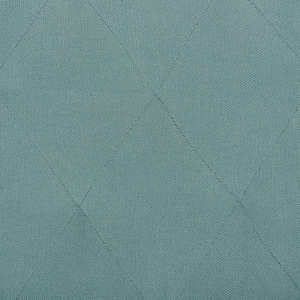 Sedia A Dondolo In Tessuto Verde Menta Pattini In Legno Massello Classico