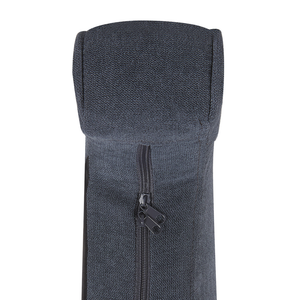 Sedia a Dondolo in Tessuto di colore Grigio in Solido Legno Stile Classico Moderno