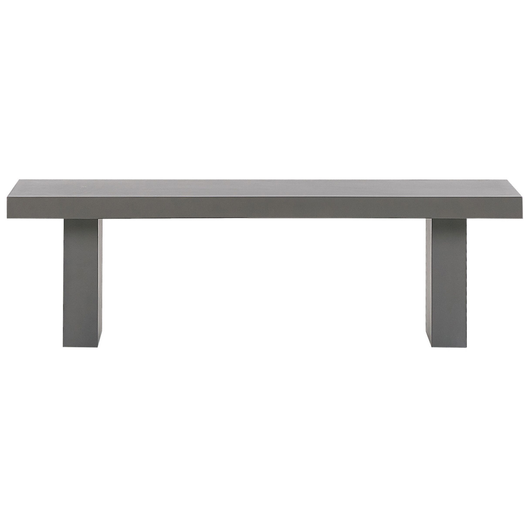 Panca da Giardino 2 posti in Cemento di colore Grigio Stile Industriale 150 x 40 cm esterno