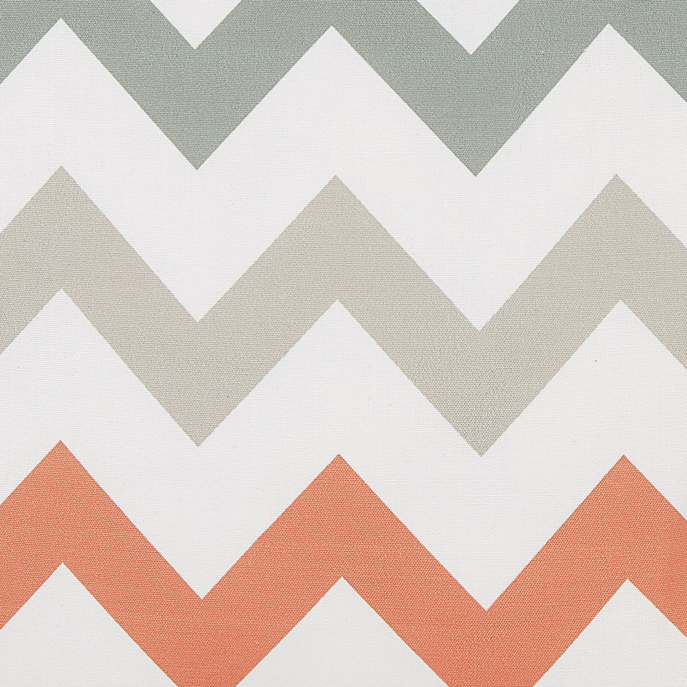 Set di 2 cuscini da giardino per esterni Multicolore in poliestere bianco con cerniera quadrata 45 x 45 cm chevron