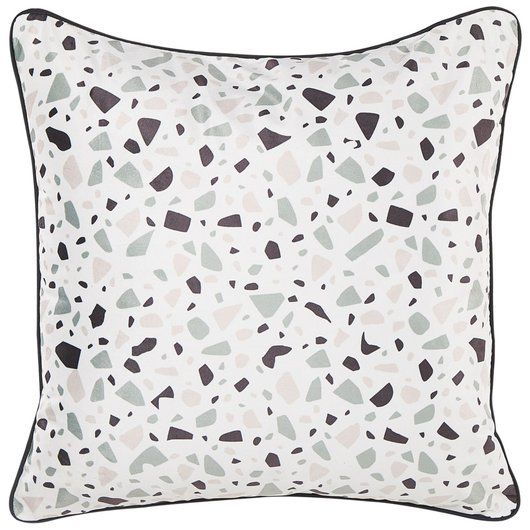 Set Cuscini Decorativi Velluto Multicolore 45 x 45 cm Quadrati Motivo Geometrico Design Moderno