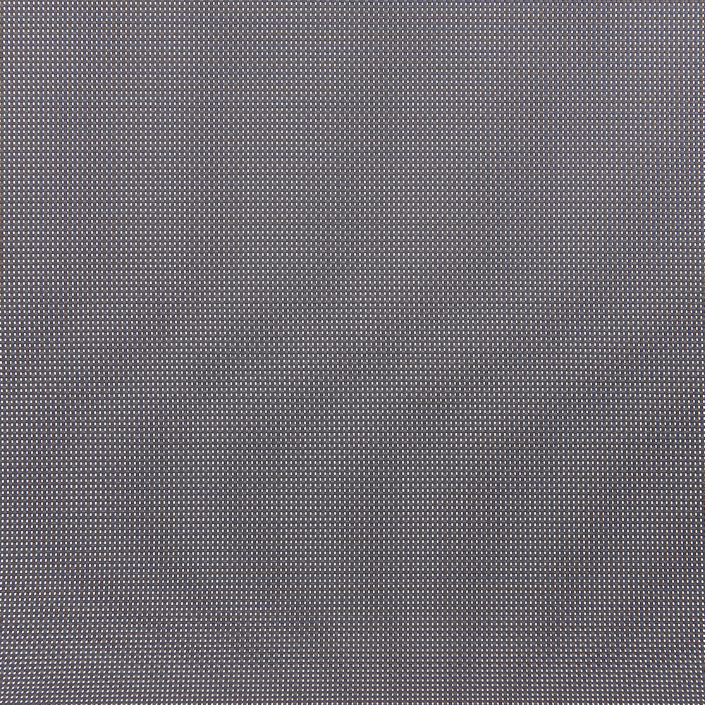 Set di 2 sedie da giardino grigio sedile sintetico struttura in acciaio inox stile cantilever