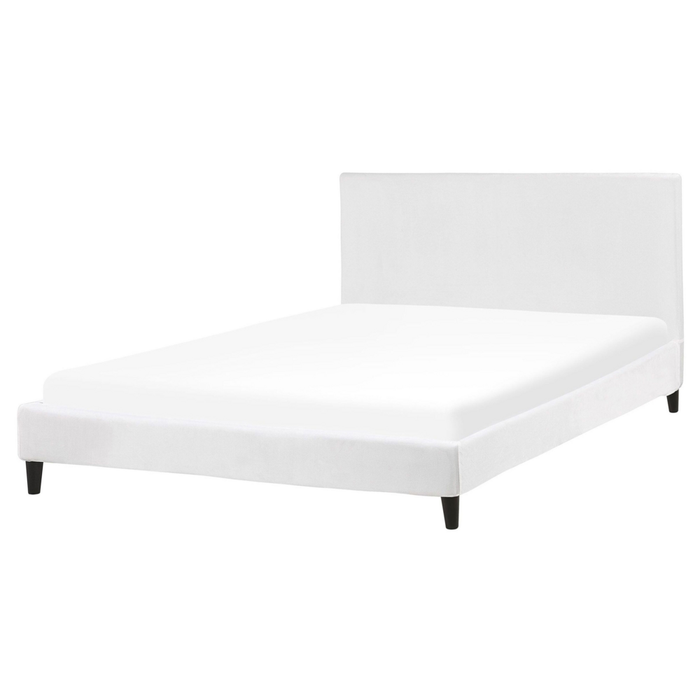 Copri Letto Velluto di colore Bianco per Letto 160 x 200 cm Sfoderabile Lavabile camera da letto