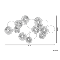 Decorazione da parete in rame e metallo dorato rotondo 50 cm industriale moderno soggiorno camera da letto pezzo