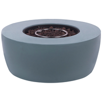 Focolare a gas propano per riscaldare il patio in acciaio grigio da esterno giardino barbecue