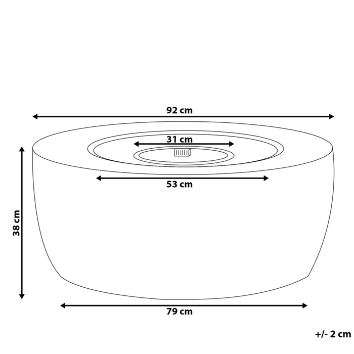 Focolare a gas propano per riscaldare il patio in acciaio grigio da esterno giardino barbecue