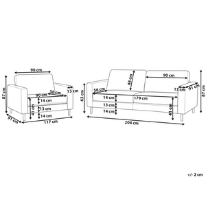 Set Divani Marrone Dorato Ecopelle Poliestere Divano A 3 Posti Poltrona Design Da Salotto Retrò