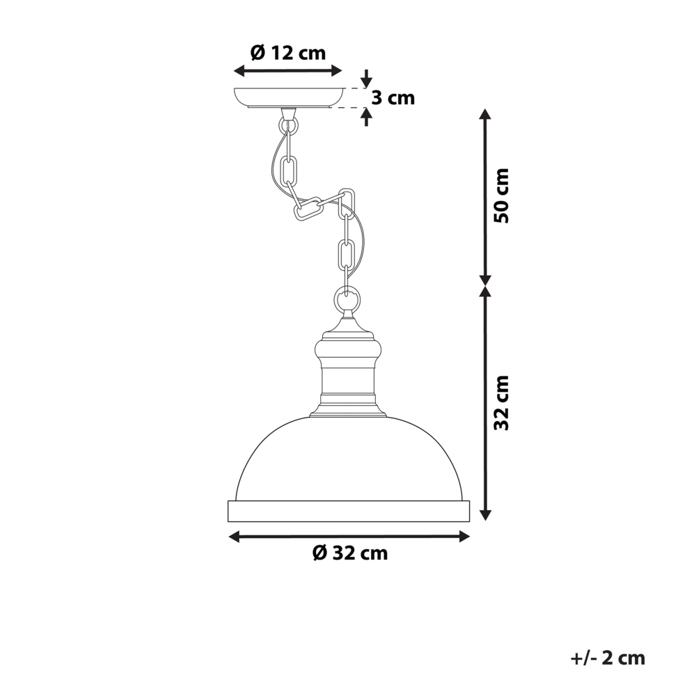 Lampada a Sospensione in Metallo Bianco Sporco Forma Rotonda Ornamenti Floreali Industriali