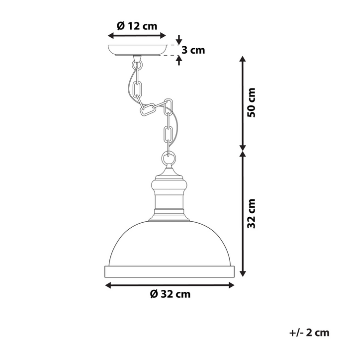 Lampada a sospensione in metallo blu di forma rotonda con ornamenti floreali industriali