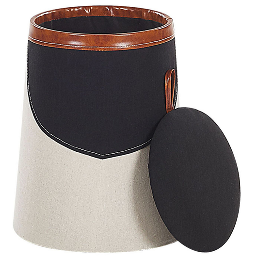 Pouf per Bambini Poggiapiedi Imbottito di colore Beige con Volto di un Guerriero cameretta