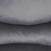 Sedia reclinabile Rivestimento in velluto grigio Push-Back Schienale e poggiapiedi regolabili manualmente Poltrona dal design retrò