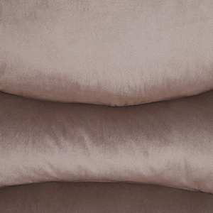 Sedia reclinabile Taupe Rivestimento in velluto Push-Back Schienale e poggiapiedi regolabili manualmente Poltrona dal design retrò