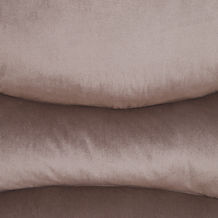 Sedia reclinabile Taupe Rivestimento in velluto Push-Back Schienale e poggiapiedi regolabili manualmente Poltrona dal design retrò