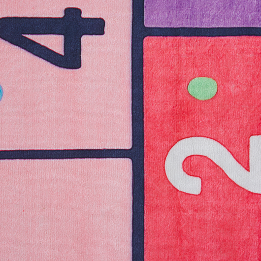 Tappeto tappetino Tappeto Rosa con Stampa Campana 80 x 150 cm passatoia a pelo corto per Bambini