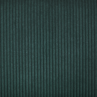 Set di 2 sedie per sala da pranzo sedile imbottito in tessuto di velluto a coste gambe in metallo Nero stile moderno