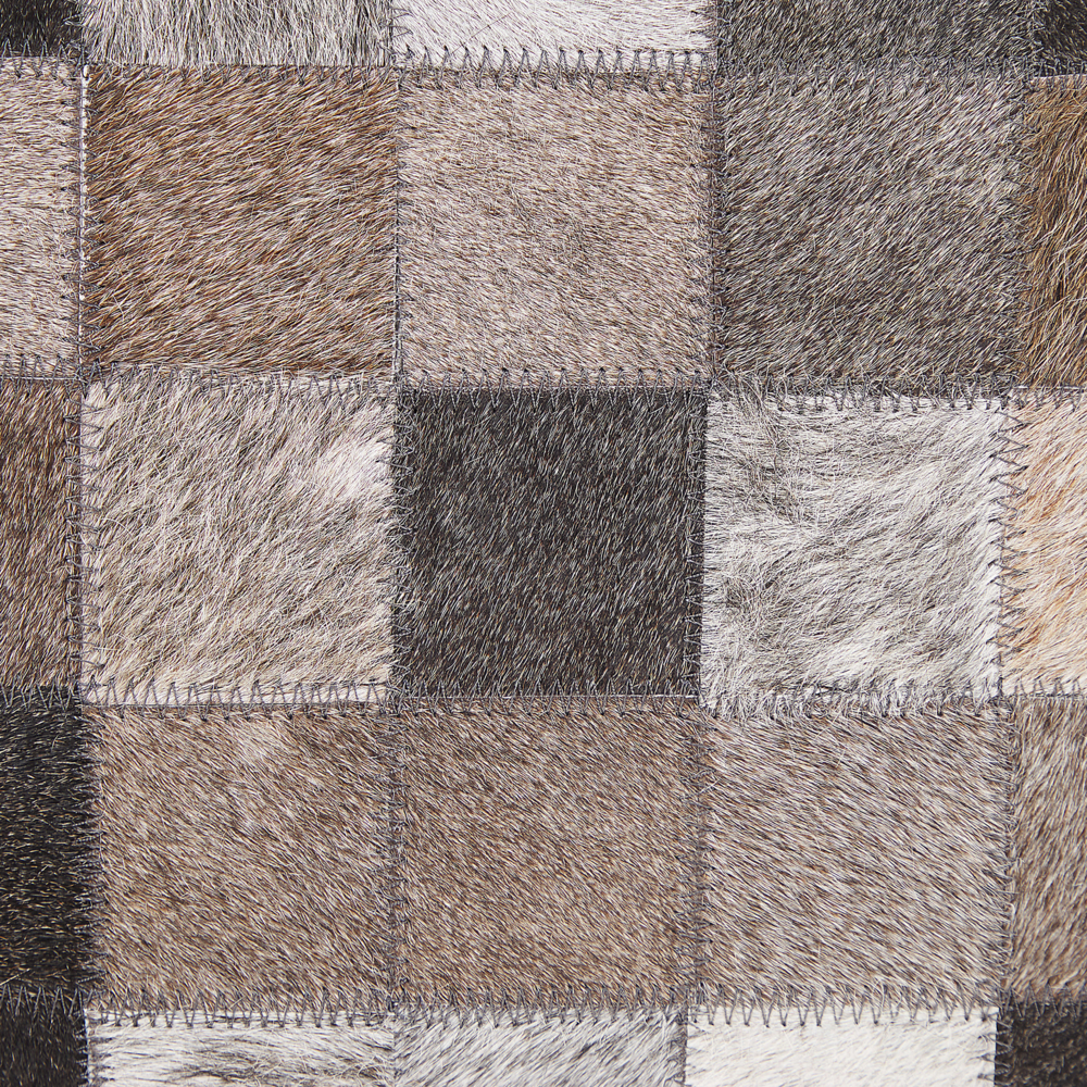 Tappeto tappetino Pelle Bovina Patchwork Multicolore 160 x 230 cm Motivo Geometrico Moderno