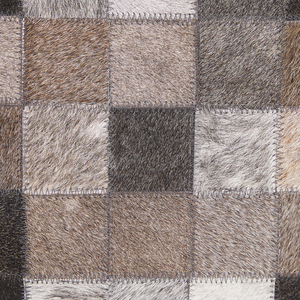 Tappeto tappetino Pelle Bovina Patchwork Multicolore 160 x 230 cm Motivo Geometrico Moderno