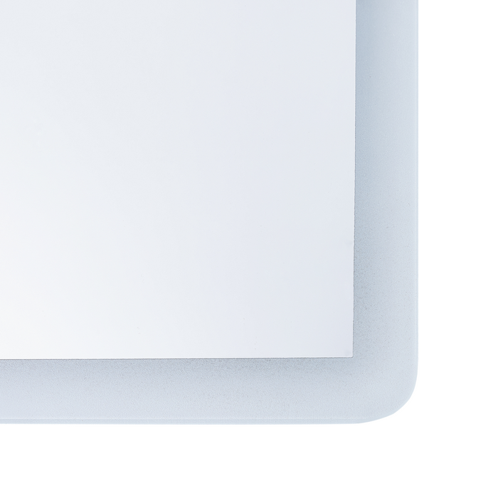 Specchio da Bagno a Parete Rettangolare con Illuminazione LED 60 x 80 cm