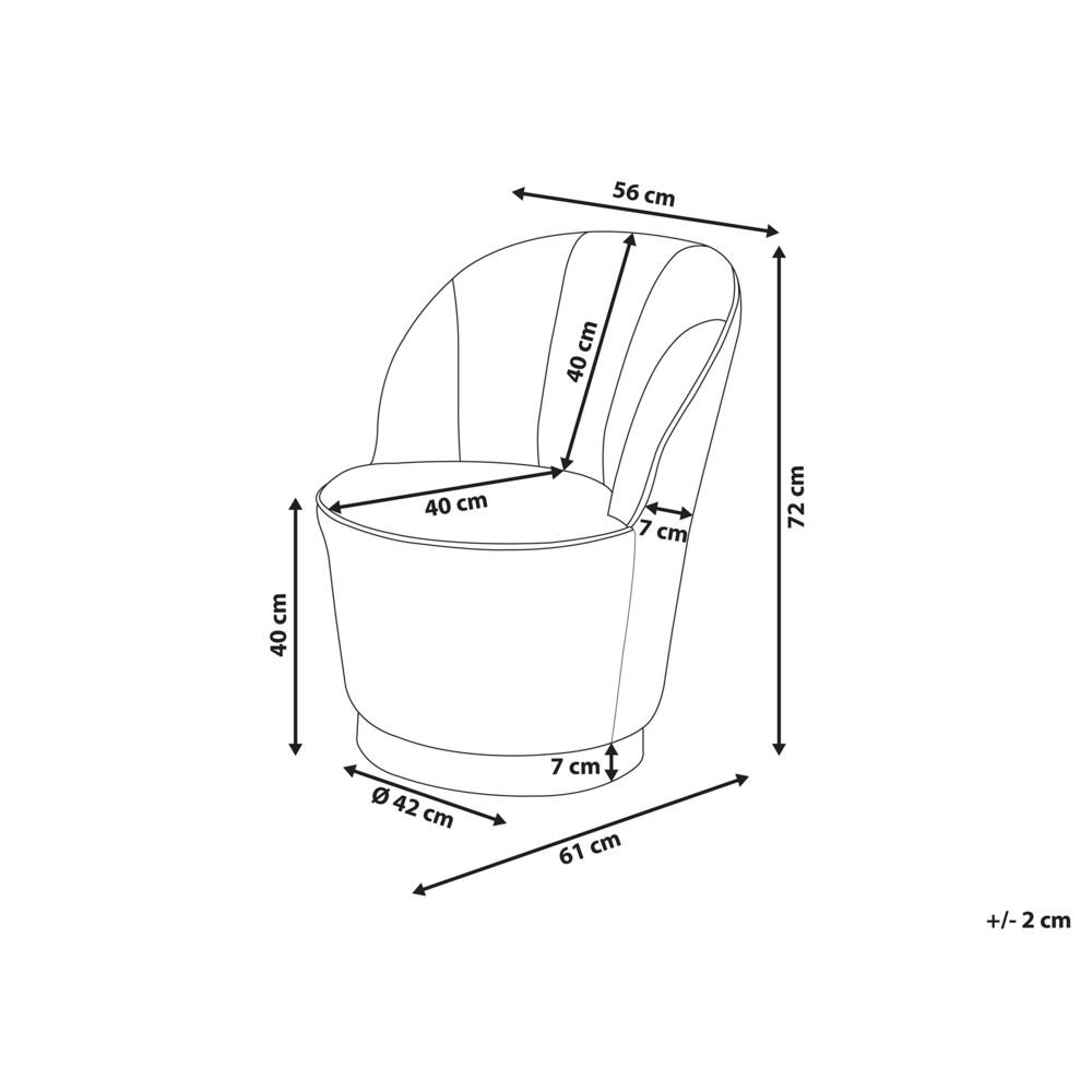 Poltrona in velluto beige con base in metallo dorato Sedia a vasca con tondo Glam Retro Living Room