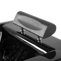 Vasca Idromassaggio Nero Sanitario Acrilico Imbottito Poggiatesta LED 172 x 83 cm