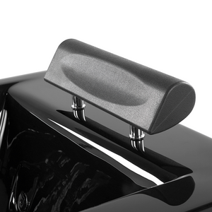 Vasca Idromassaggio Nero Sanitario Acrilico Imbottito Poggiatesta LED 172 x 83 cm