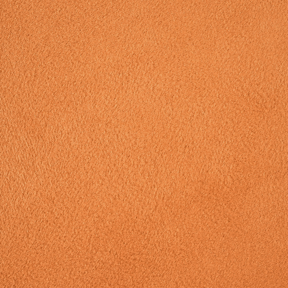 Pouf ottomana poggiapiedi rotondo in velluto arancione moderno