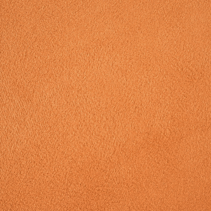 Pouf ottomana poggiapiedi rotondo in velluto arancione moderno