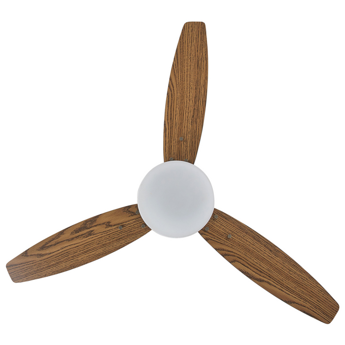 Ventilatore da Soffitto con Telecomando in Metallo 3 Pale in Metallo Nero Chiaro e Scuro Design Moderno