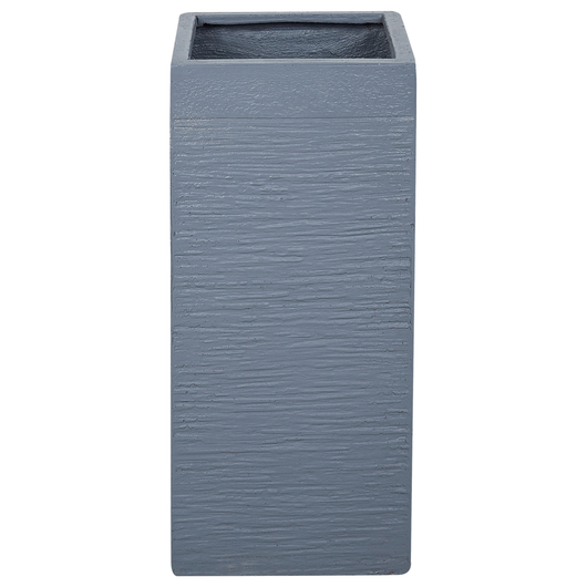 Vaso da fiori Fioriere alte in argilla in fibra grigia Accessori da giardino per interni ed esterni quadrati