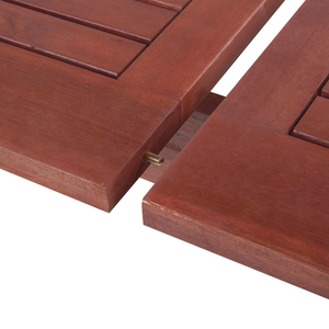 Set da pranzo da giardino Tavolo allungabile legno acacia chiaro 6 sedie cuscini talpa Schienale regolabile pieghevole in stile rustico