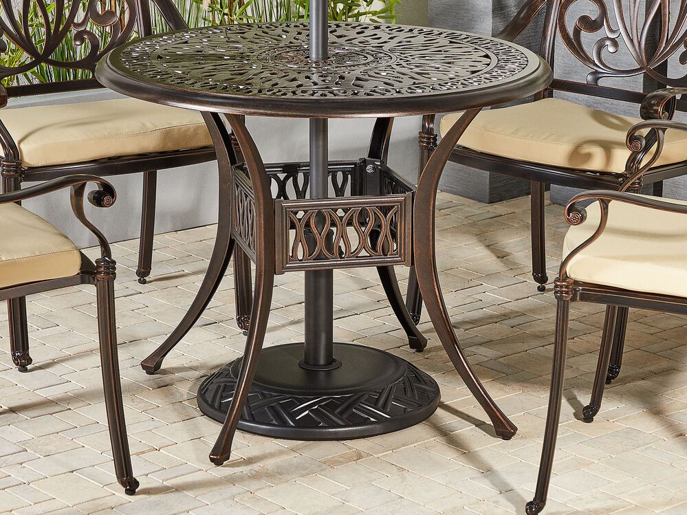 Base per ombrellone in cemento Nero 23 kg portaombrelli da esterno rotondo adattatori a 3 poli per tutte le stagioni