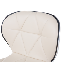 Set di 2 sgabelli da bar in ecopelle beige girevoli regolabili in altezza sedia da bar moderna da cucina