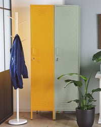 Armadietto mobile contenitore Armadietto In Metallo Verde Con 5 Ripiani E Binario Moderno Home Office