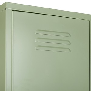 Armadietto mobile contenitore Armadietto In Metallo Verde Con 5 Ripiani E Binario Moderno Home Office