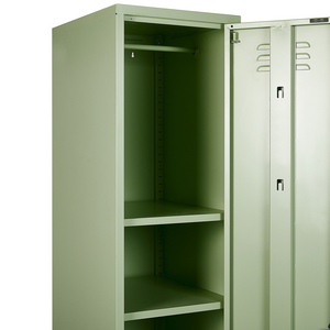 Armadietto mobile contenitore Armadietto In Metallo Verde Con 5 Ripiani E Binario Moderno Home Office