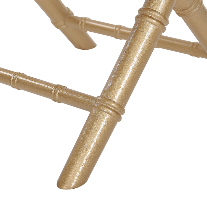 Set di 4 Sedie Pieghevoli Sedie da Sala da Pranzo in Legno di Faggio Dorato Stile Contemporaneo