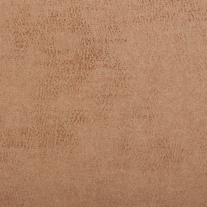 Pouf per Bambini in Tessuto Effetto Pelle Beige con Gambe in Legno