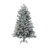 Albero di Natale Artificiale Bianco Innevato Base Metallo PVC 180 cm