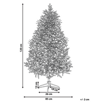 Albero di Natale Artificiale Verde Tradizionale Base Metallo PVC 120 cm