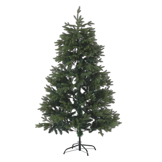 Albero di Natale Artificiale Verde Tradizionale Base Metallo PVC 180 cm