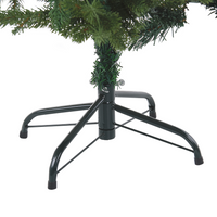 Albero di Natale Artificiale Verde Tradizionale Base Metallo PVC 120 cm