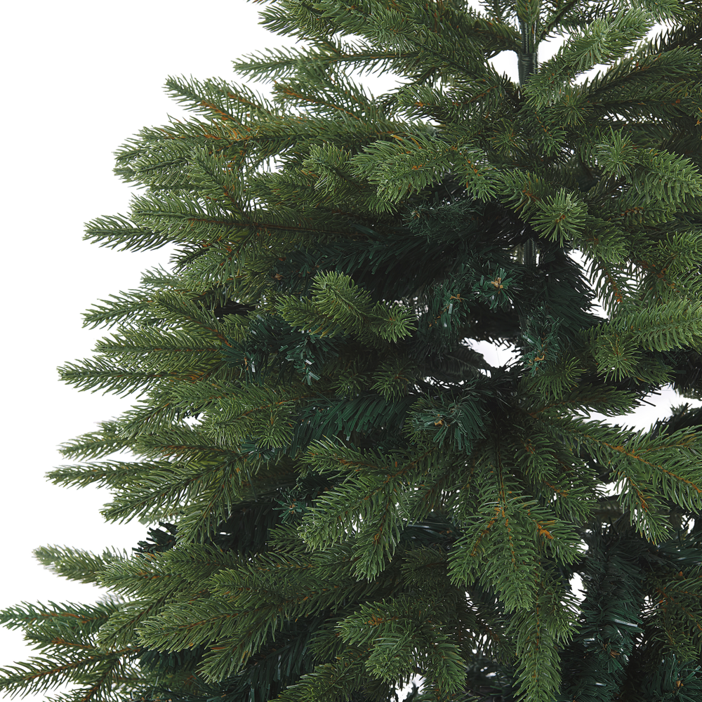 Albero di Natale Artificiale Verde Tradizionale Base Metallo PVC 180 cm
